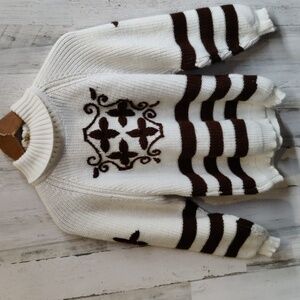 VTG Knit Turtleneck Stitched Accent Sweater Women's Small Read Details 70s